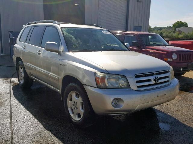 JTEEP21A650135796 - 2005 TOYOTA HIGHLANDER GRAY photo 1