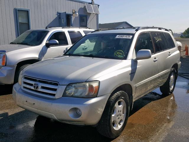 JTEEP21A650135796 - 2005 TOYOTA HIGHLANDER GRAY photo 2