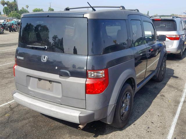 5J6YH186X4L014111 - 2004 HONDA ELEMENT EX BLACK photo 4