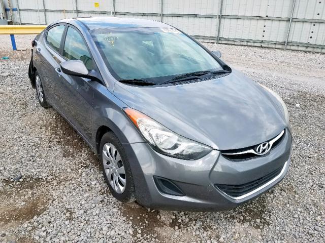 5NPDH4AEXCH138437 - 2012 HYUNDAI ELANTRA GL GRAY photo 1