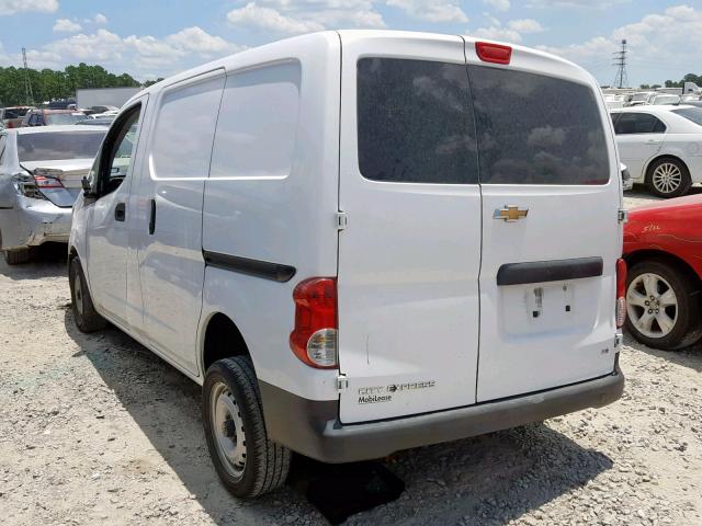 3N63M0YN9FK713169 - 2015 CHEVROLET CITY EXPRE WHITE photo 3