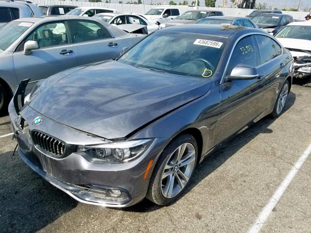 WBA4J1C50JBG77342 - 2018 BMW 430I GRAN GRAY photo 2