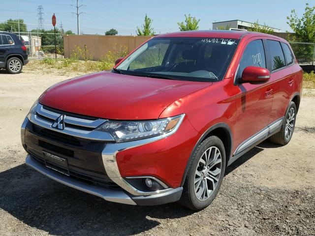 JA4AZ3A39HZ039935 - 2017 MITSUBISHI OUTLANDER RED photo 2