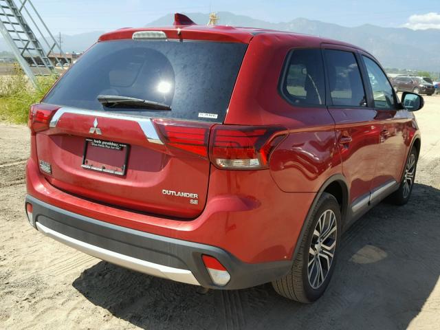 JA4AZ3A39HZ039935 - 2017 MITSUBISHI OUTLANDER RED photo 4