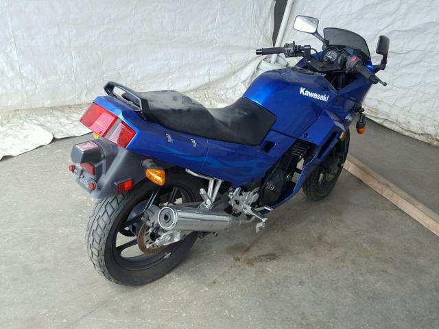 JKAEXMF146DA17195 - 2006 KAWASAKI EX250 F BLUE photo 4