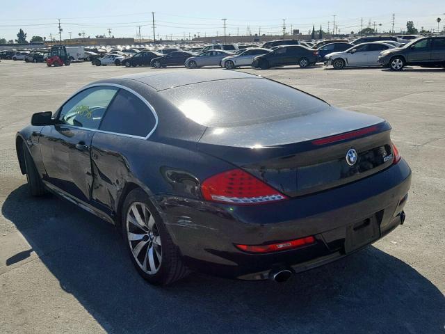 WBAEA53529CV92369 - 2009 BMW 650 I BLACK photo 3