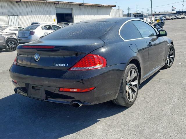 WBAEA53529CV92369 - 2009 BMW 650 I BLACK photo 4