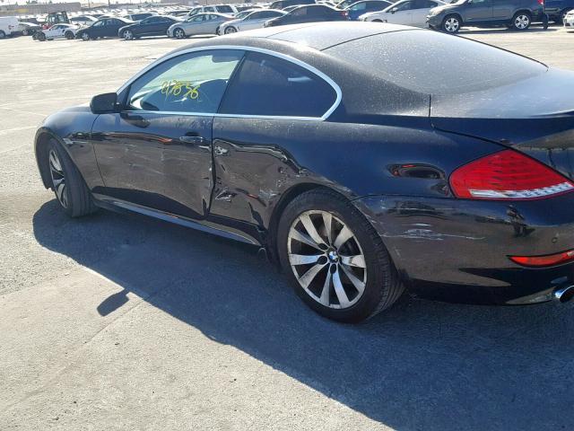 WBAEA53529CV92369 - 2009 BMW 650 I BLACK photo 9