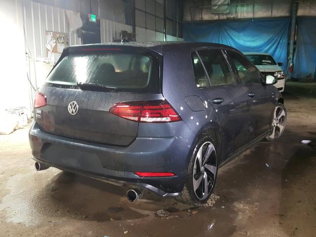 3VW547AU2JM254602 - 2018 VOLKSWAGEN GTI SPORT BLUE photo 4