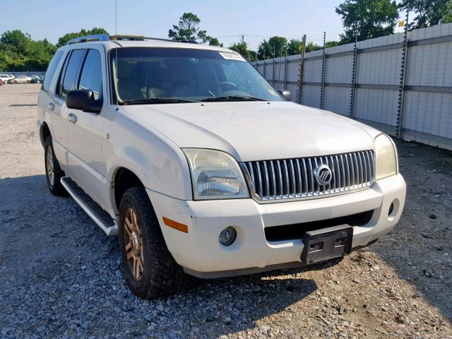 4M2DU86W04ZJ27097 - 2004 MERCURY MOUNTAINEE WHITE photo 1