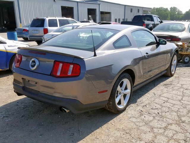 1ZVBP8CF1B5150527 - 2011 FORD MUSTANG GT GRAY photo 4