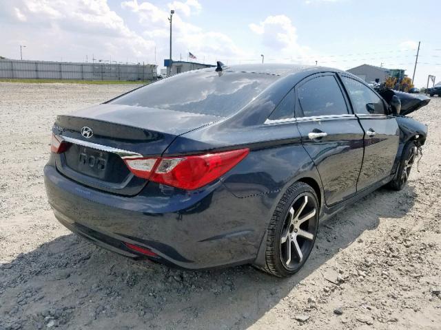 5NPEC4AC9BH185376 - 2011 HYUNDAI SONATA SE CHARCOAL photo 4