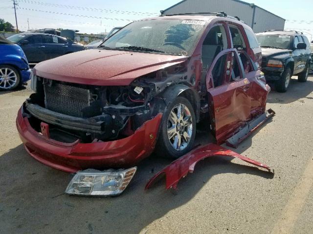 3D4GH67V19T172021 - 2009 DODGE JOURNEY R/ BURGUNDY photo 2