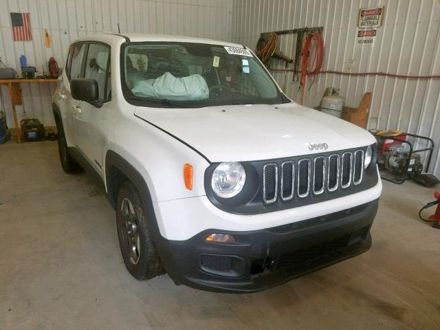 ZACCJAAT2GPC94501 - 2016 JEEP RENEGADE S WHITE photo 1