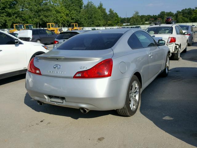 JNKCV64F29M650937 - 2009 INFINITI G37 SILVER photo 4