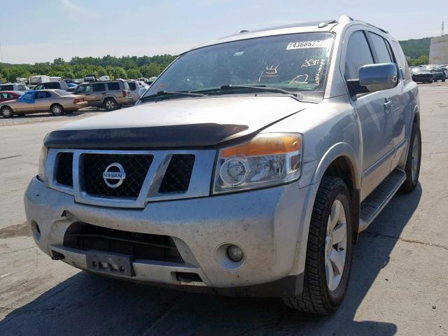 5N1BA0ND7BN610285 - 2011 NISSAN ARMADA SV SILVER photo 2