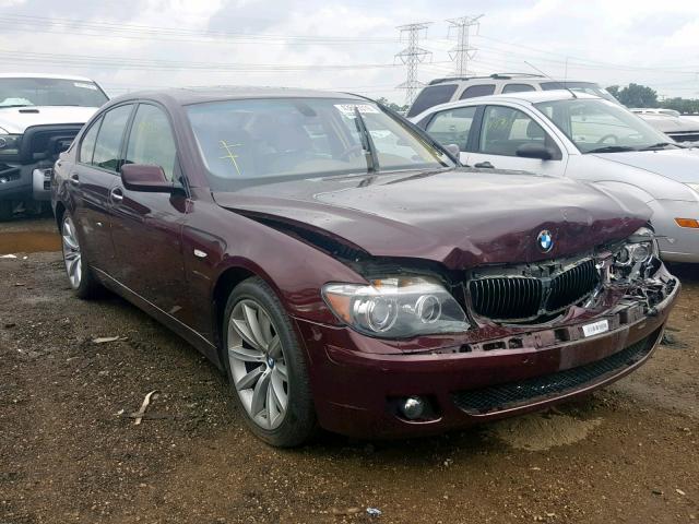 WBAHL83597DT09370 - 2007 BMW 750I MAROON photo 1