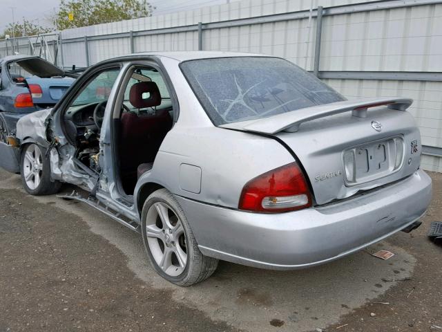 3N1AB51D72L706727 - 2002 NISSAN SENTRA SE- SILVER photo 3