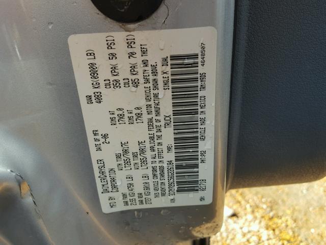 3D7KR26C56G226184 - 2006 DODGE RAM 2500 S Gümüş foto 10