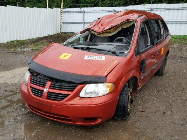 1D4GP25R76B513324 - 2006 DODGE CARAVAN SE RED photo 2