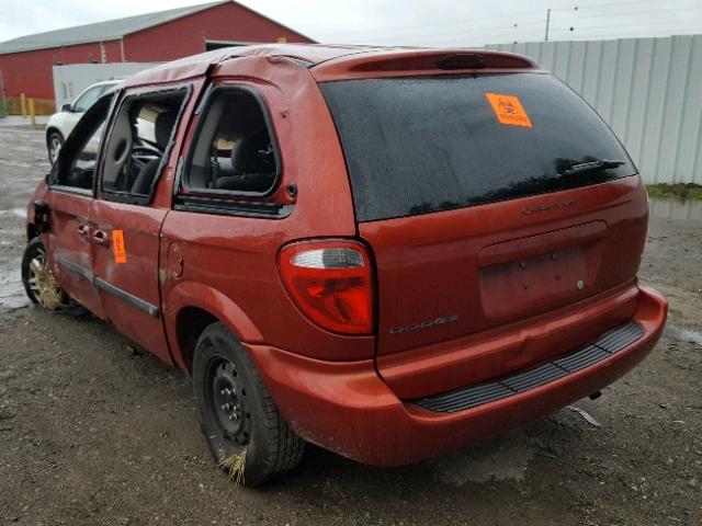 1D4GP25R76B513324 - 2006 DODGE CARAVAN SE RED photo 3