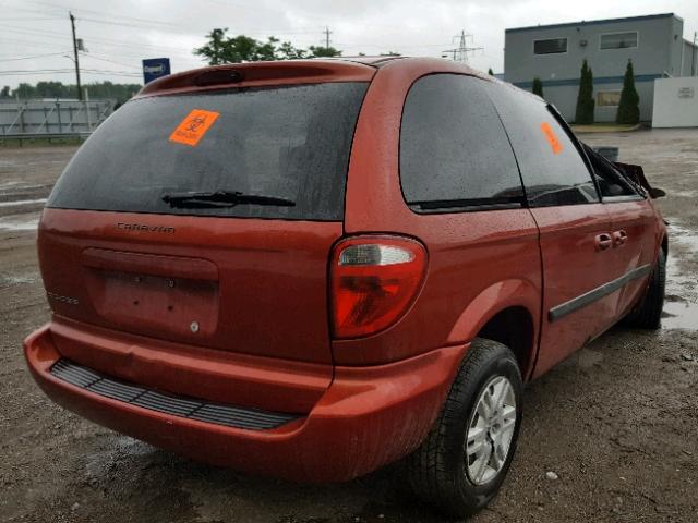 1D4GP25R76B513324 - 2006 DODGE CARAVAN SE RED photo 4