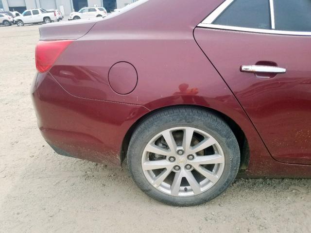 1G11F5SL2FF176411 - 2015 CHEVROLET MALIBU LTZ ბურგუნდია ფოტო 10