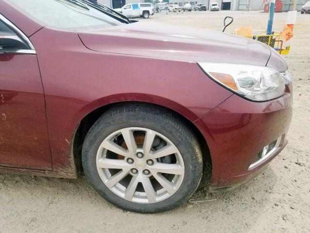 1G11F5SL2FF176411 - 2015 CHEVROLET MALIBU LTZ ბურგუნდია ფოტო 9