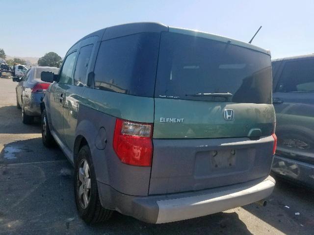 5J6YH28615L007684 - 2005 HONDA ELEMENT EX GREEN photo 3