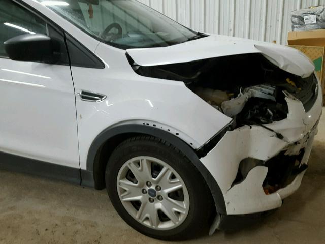 1FMCU0F79EUC29990 - 2014 FORD ESCAPE S WHITE photo 9