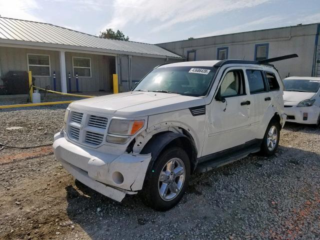 1D8GT58K07W548968 - 2007 DODGE NITRO SLT WHITE photo 2