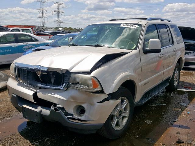 5LMEU68H15ZJ23924 - 2005 LINCOLN AVIATOR CREAM photo 2