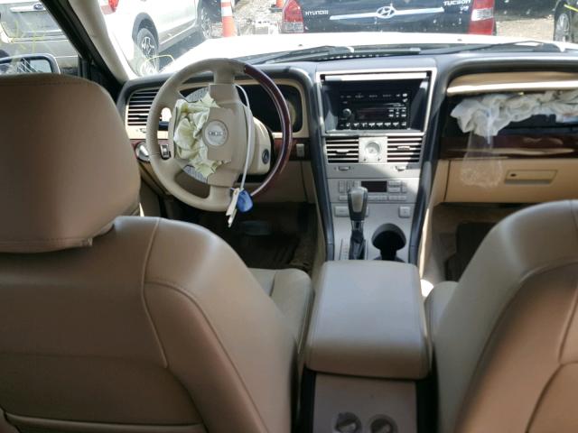 5LMEU68H15ZJ23924 - 2005 LINCOLN AVIATOR Krem foto 9