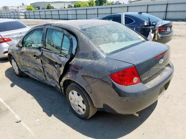 1G1AL58F887229765 - 2008 CHEVROLET COBALT LT BLACK photo 3