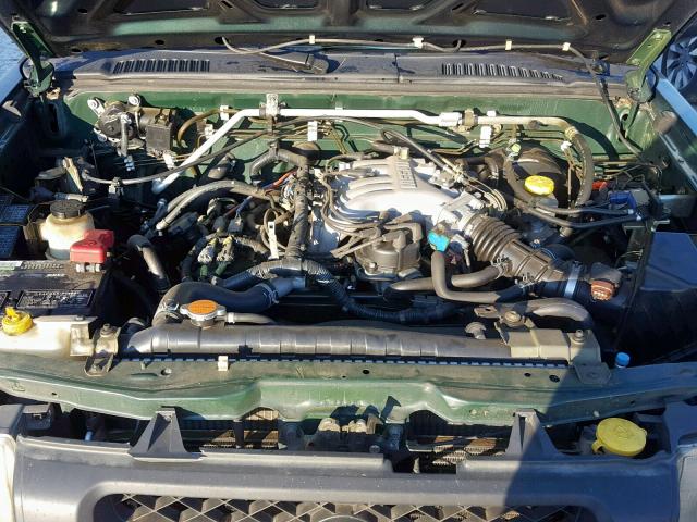 5N1ED28T91C595124 - 2001 NISSAN XTERRA XE GREEN photo 7