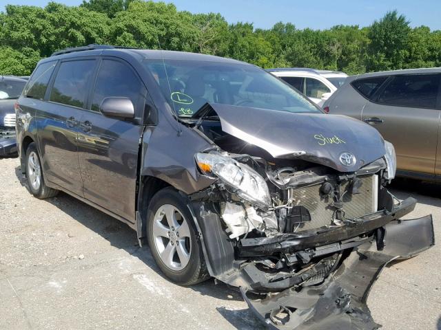 5TDKK3DCXES471022 - 2014 TOYOTA SIENNA LE GRAY photo 1