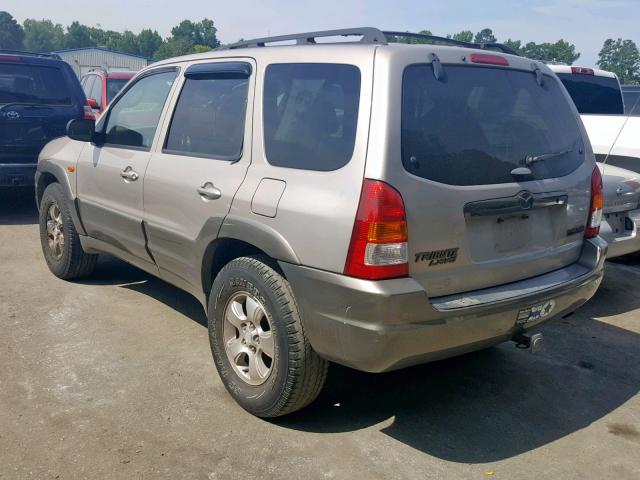 4F2CU09172KM43587 - 2002 MAZDA TRIBUTE LX TAN photo 3