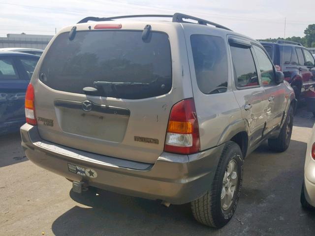 4F2CU09172KM43587 - 2002 MAZDA TRIBUTE LX TAN photo 4