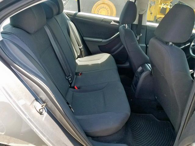 3VW2K7AJ5EM248510 - 2014 VOLKSWAGEN JETTA BASE GRAY photo 6