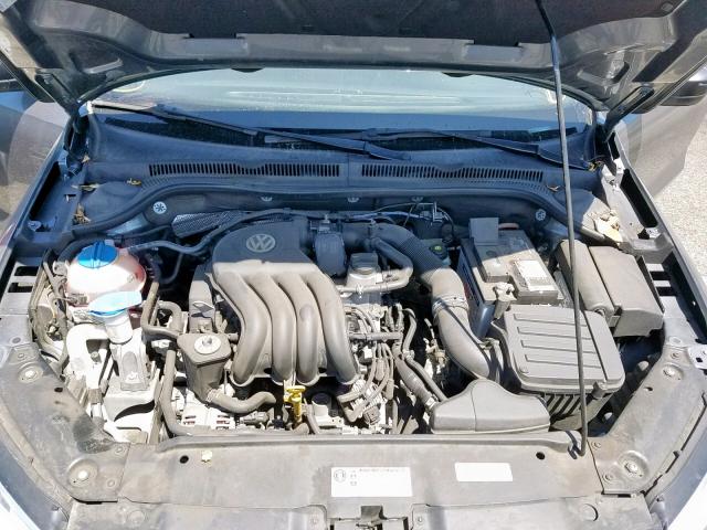 3VW2K7AJ5EM248510 - 2014 VOLKSWAGEN JETTA BASE GRAY photo 7