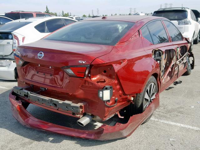 1N4BL4DV9KC123252 - 2019 NISSAN ALTIMA SV RED photo 4