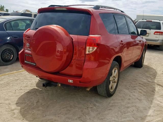 JTMZK31V685020927 - 2008 TOYOTA RAV4 LIMIT RED photo 4