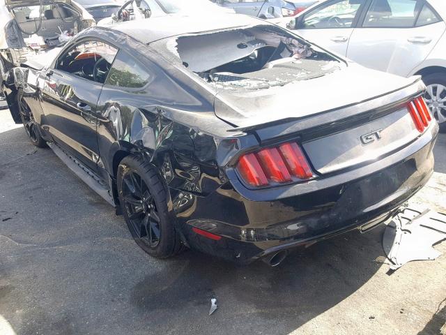 1FA6P8CF0H5210574 - 2017 FORD MUSTANG GT BLACK photo 3