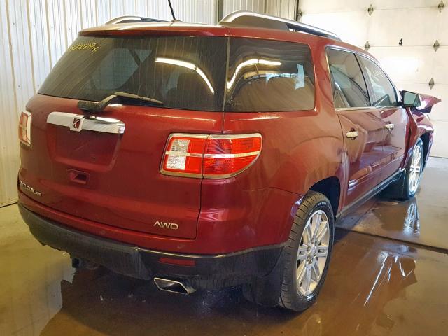 5GZEV23D69J149794 - 2009 SATURN OUTLOOK XR მუქწითელი ფოტო 4