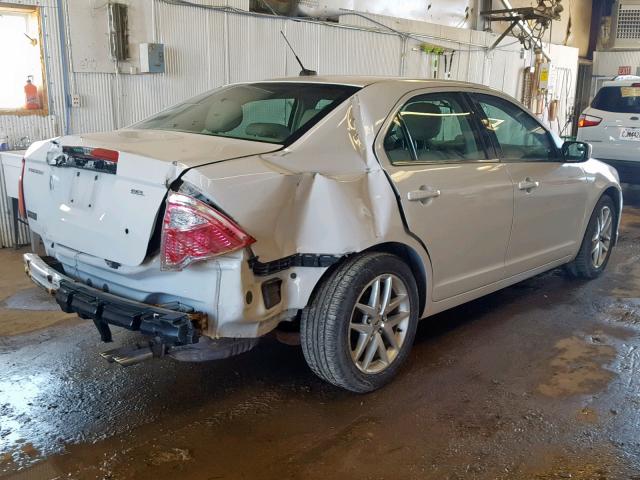 3FAHP0JA4BR252929 - 2011 FORD FUSION SEL WHITE photo 4