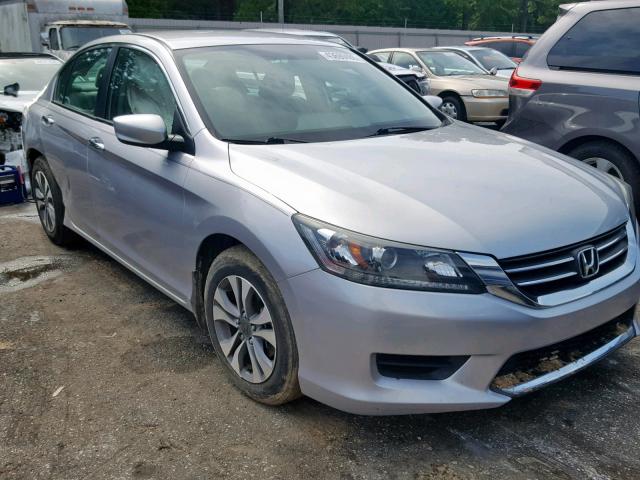 1HGCR2F37EA210033 - 2014 HONDA ACCORD LX SILVER photo 1