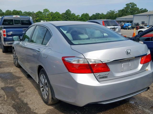 1HGCR2F37EA210033 - 2014 HONDA ACCORD LX SILVER photo 3