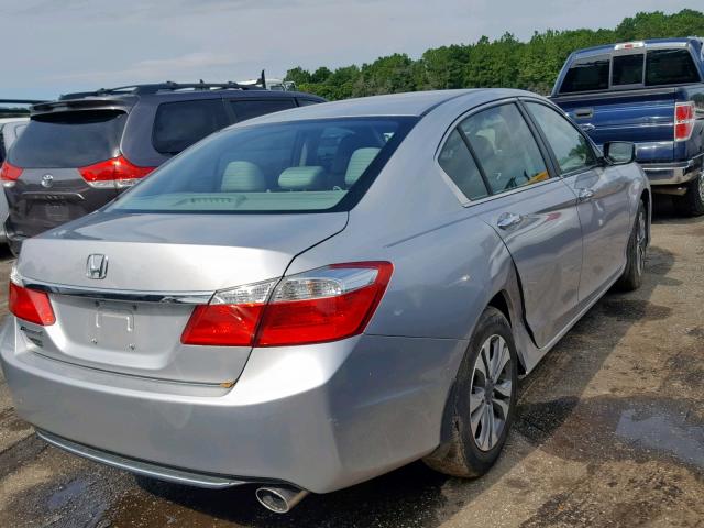 1HGCR2F37EA210033 - 2014 HONDA ACCORD LX SILVER photo 4