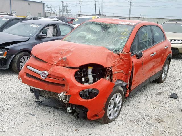 ZFBCFXAB2HP539133 - 2017 FIAT 500X POP ORANGE photo 2