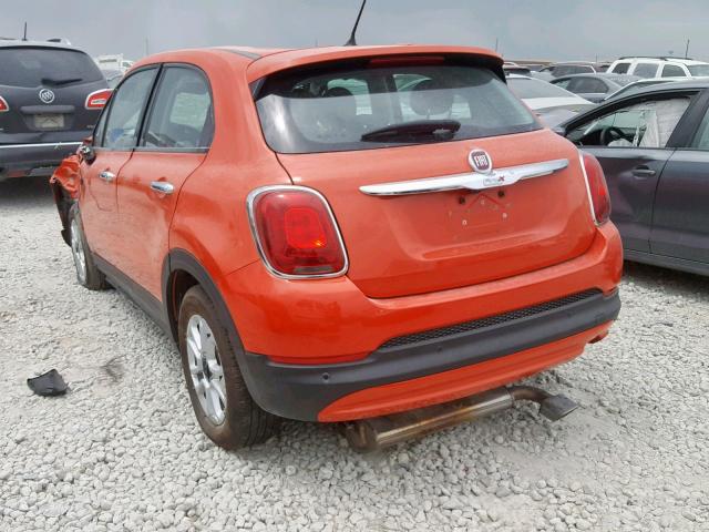 ZFBCFXAB2HP539133 - 2017 FIAT 500X POP ORANGE photo 3